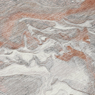 Piper Looms Chantille Abstract ACN1682 Salmon Machine Washable Area Rug Swatch Image