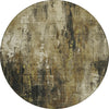 Piper Looms Chantille Modern ACN1683 Beige Machine Washable Area Rug Round Main Image