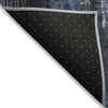 Piper Looms Chantille Modern ACN1683 Blue Machine Washable Area Rug Backing Image