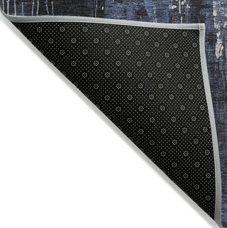 Piper Looms Chantille Modern ACN1683 Blue Machine Washable Area Rug Backing Image