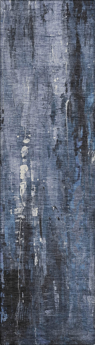 Piper Looms Chantille Modern ACN1683 Blue Machine Washable Area Rug Runner Main Image