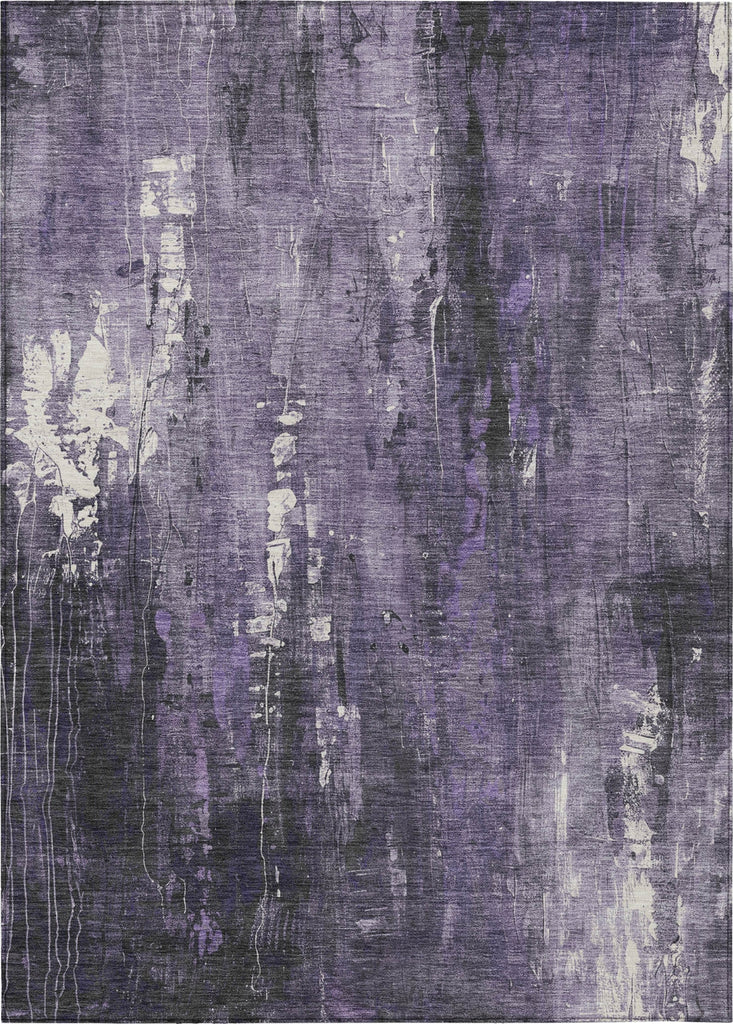 Piper Looms Chantille Modern ACN1683 Purple Machine Washable Area Rug main image