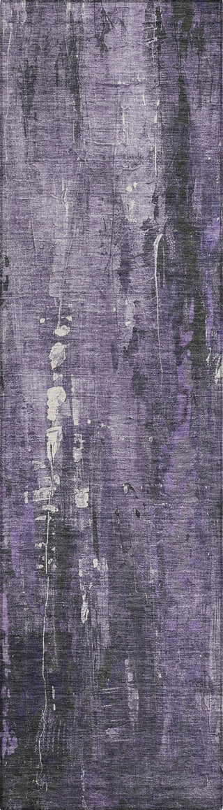 Piper Looms Chantille Modern ACN1683 Purple Machine Washable Area Rug Runner Main Image