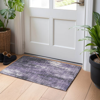 Piper Looms Chantille Modern ACN1683 Purple Machine Washable Area Rug Scatter Lifestyle Image Feature