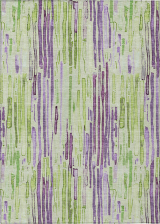 Piper Looms Chantille Stripes ACN1684 Aloe Machine Washable Area Rug main image