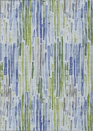 Piper Looms Chantille Stripes ACN1684 Sky Machine Washable Area Rug main image