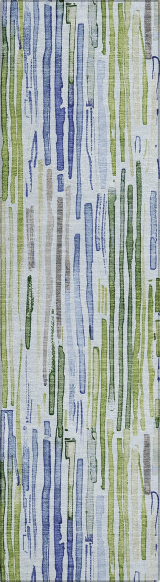 Piper Looms Chantille Stripes ACN1684 Sky Machine Washable Area Rug Runner Main Image