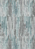 Piper Looms Chantille Stripes ACN1684 Teal Machine Washable Area Rug main image