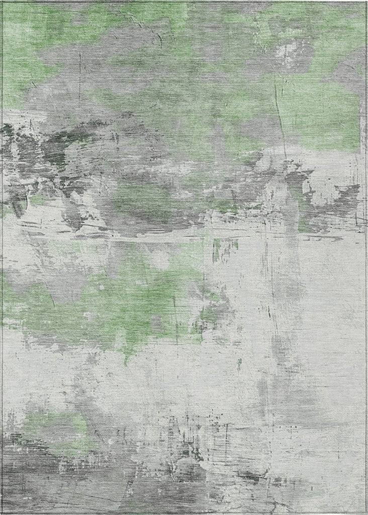 Piper Looms Chantille Abstract ACN1685 Aloe Machine Washable Area Rug main image