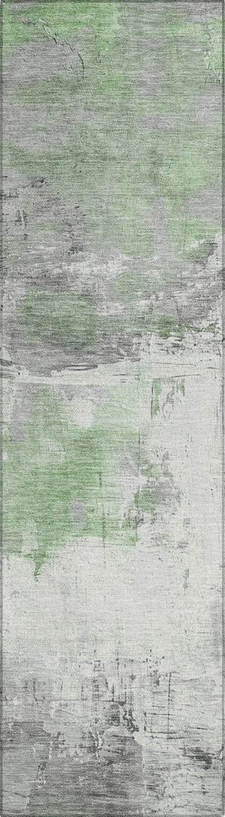 Piper Looms Chantille Abstract ACN1685 Aloe Machine Washable Area Rug Runner Main Image
