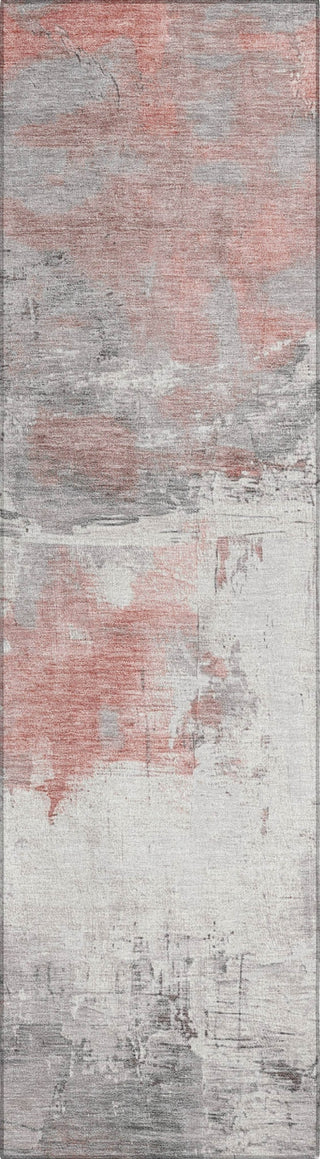 Piper Looms Chantille Abstract ACN1685 Coral Machine Washable Area Rug Runner Main Image