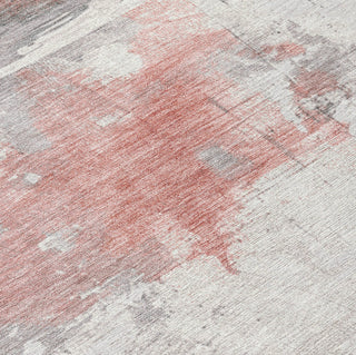 Piper Looms Chantille Abstract ACN1685 Coral Machine Washable Area Rug Swatch Image