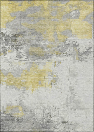 Piper Looms Chantille Abstract ACN1685 Gold Machine Washable Area Rug main image