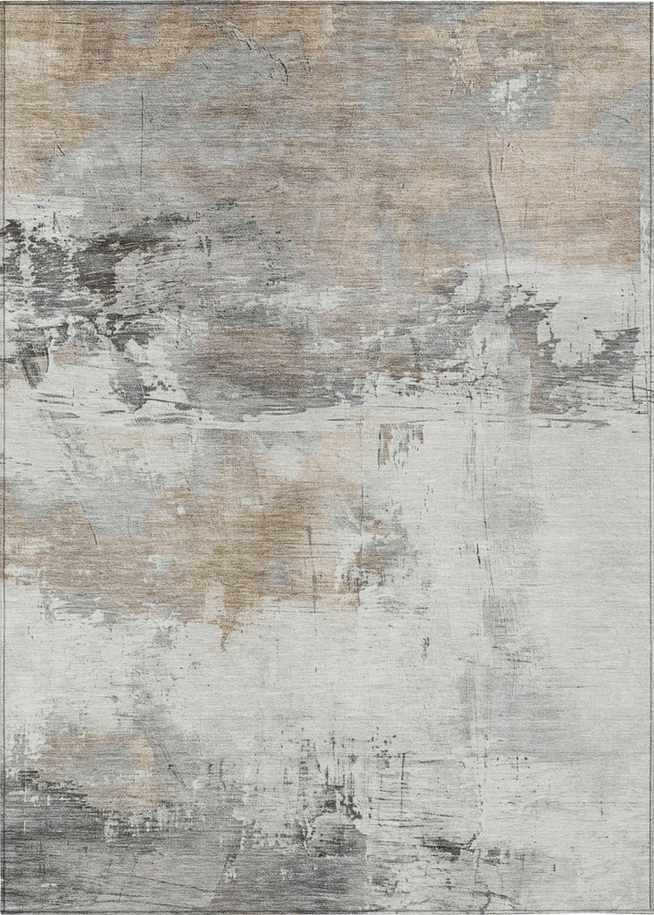 Piper Looms Chantille Abstract ACN1685 Ivory Machine Washable Area Rug main image