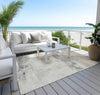Piper Looms Chantille Abstract ACN1685 Ivory Machine Washable Area Rug Outdoor Lifestyle Image Feature