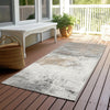 Piper Looms Chantille Abstract ACN1685 Ivory Machine Washable Area Rug Runner Outdoor Lifestyle Image Feature