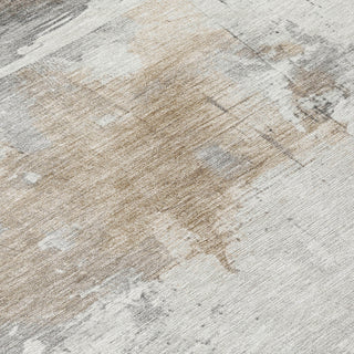 Piper Looms Chantille Abstract ACN1685 Ivory Machine Washable Area Rug Swatch Image