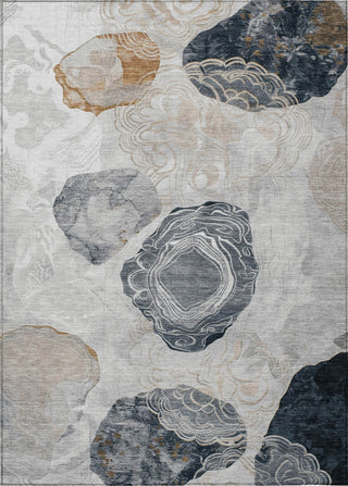 Piper Looms Chantille Geometric ACN1686 Gray Machine Washable Area Rug main image