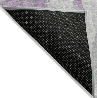 Piper Looms Chantille Abstract ACN1687 Lavender Machine Washable Area Rug Backing Image