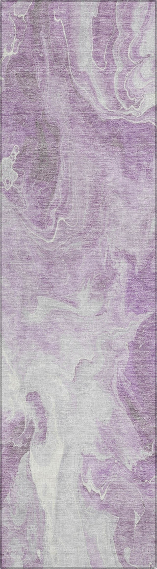 Piper Looms Chantille Abstract ACN1687 Lavender Machine Washable Area Rug Runner Main Image