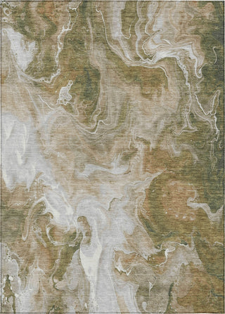 Piper Looms Chantille Abstract ACN1687 Mocha Machine Washable Area Rug main image
