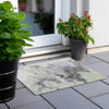 Piper Looms Chantille Abstract ACN1688 Aloe Machine Washable Area Rug Scatter Outdoor Lifestyle Image Feature