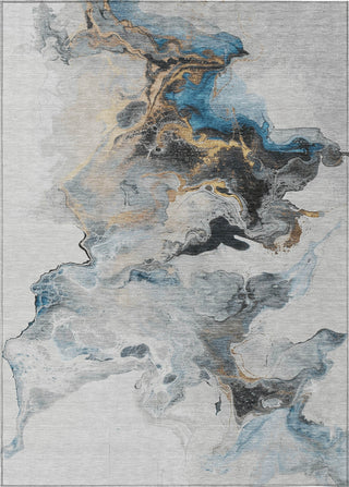 Piper Looms Chantille Abstract ACN1688 Gray Machine Washable Area Rug main image