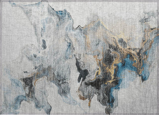 Piper Looms Chantille Abstract ACN1688 Gray Machine Washable Area Rug Scatter Main Image