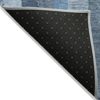 Piper Looms Chantille Stripes ACN1689 Blue Machine Washable Area Rug Backing Image