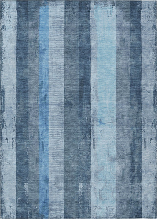 Piper Looms Chantille Stripes ACN1689 Blue Machine Washable Area Rug main image