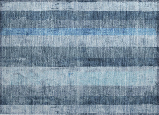 Piper Looms Chantille Stripes ACN1689 Blue Machine Washable Area Rug Scatter Main Image