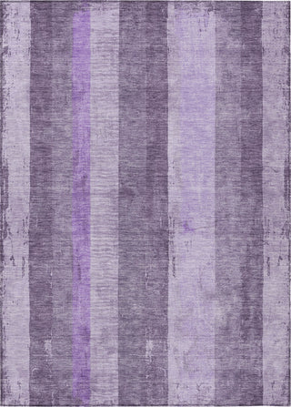 Piper Looms Chantille Stripes ACN1689 Purple Machine Washable Area Rug main image