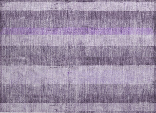 Piper Looms Chantille Stripes ACN1689 Purple Machine Washable Area Rug Scatter Main Image