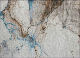 Piper Looms Chantille Abstract ACN1690 Beige Machine Washable Area Rug Scatter Main Image