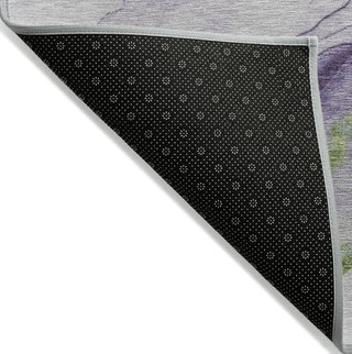 Piper Looms Chantille Abstract ACN1690 Purple Machine Washable Area Rug Backing Image