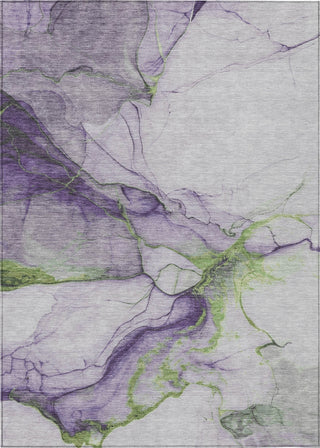 Piper Looms Chantille Abstract ACN1690 Purple Machine Washable Area Rug main image