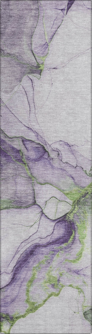 Piper Looms Chantille Abstract ACN1690 Purple Machine Washable Area Rug Runner Main Image