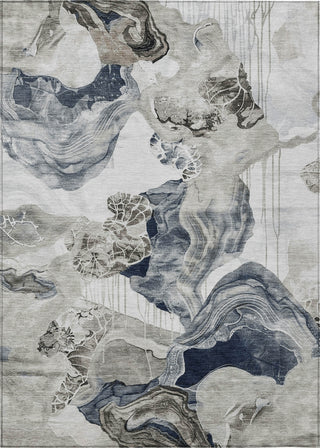 Piper Looms Chantille Abstract ACN1691 Ivory Machine Washable Area Rug main image