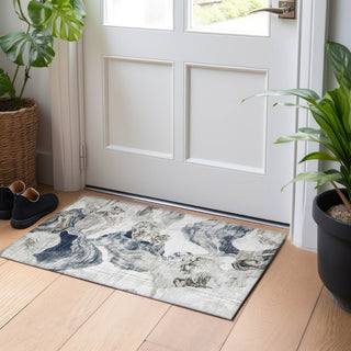 Piper Looms Chantille Abstract ACN1691 Ivory Machine Washable Area Rug Scatter Lifestyle Image Feature