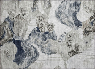 Piper Looms Chantille Abstract ACN1691 Ivory Machine Washable Area Rug Scatter Main Image