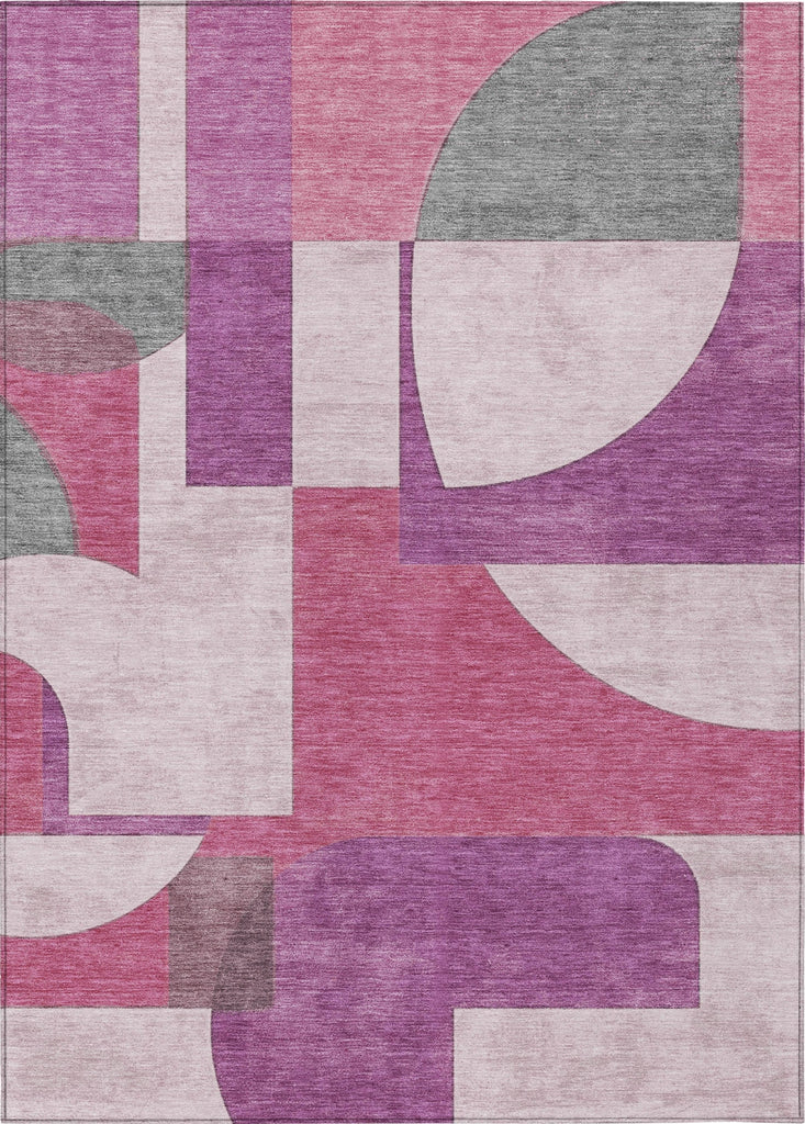 Piper Looms Chantille Mid Century ACN1692 Blush Machine Washable Area Rug main image