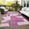 Piper Looms Chantille Mid Century ACN1692 Blush Machine Washable Area Rug Outdoor Lifestyle Image Feature