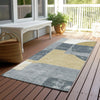 Piper Looms Chantille Mid Century ACN1692 Gray Machine Washable Area Rug Runner Outdoor Lifestyle Image Feature