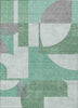 Piper Looms Chantille Mid Century ACN1692 Green Machine Washable Area Rug main image