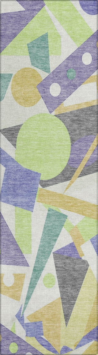 Piper Looms Chantille Geometric ACN1693 Lavender Machine Washable Area Rug Runner Main Image