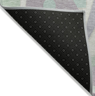 Piper Looms Chantille Geometric ACN1693 Lilac Machine Washable Area Rug Backing Image