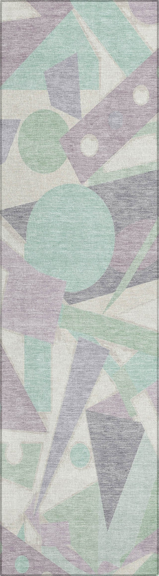 Piper Looms Chantille Geometric ACN1693 Lilac Machine Washable Area Rug Runner Main Image