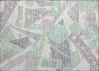 Piper Looms Chantille Geometric ACN1693 Lilac Machine Washable Area Rug Scatter Main Image