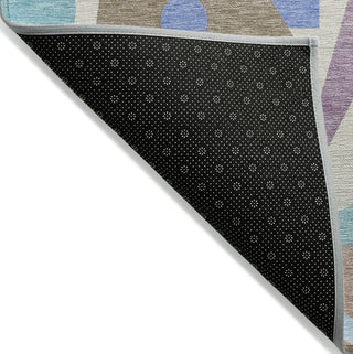 Piper Looms Chantille Geometric ACN1693 Mocha Machine Washable Area Rug Backing Image