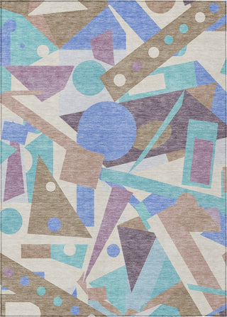 Piper Looms Chantille Geometric ACN1693 Mocha Machine Washable Area Rug main image